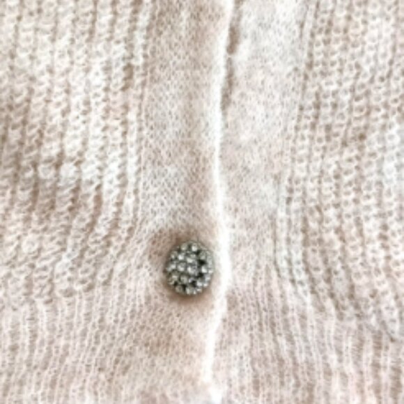 NWT Vince Camuto Airy Knit Wool Blend Cardigan Dropped Shoulder Sweater XL Cream - Picture 8 of 16